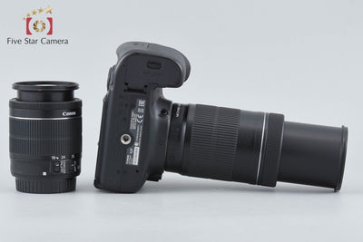 【中古】Canon キヤノン EOS 70D ブラック ダブルズームレンズキット 元箱付き