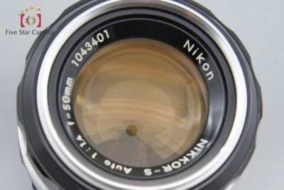 【中古】Nikon ニコン NIKKOR-S Auto 50mm f/1.4