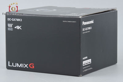 【中古】Panasonic パナソニック LUMIX DC-GX7MK3 ブラック ミラーレス一眼カメラ シャッター回数僅少 元箱付き