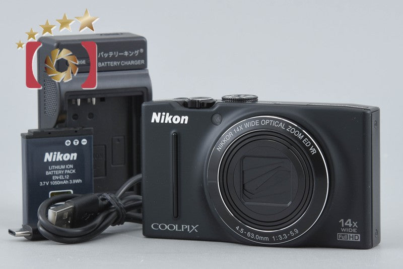 【中古】Nikon ニコン COOLPIX S8200 ノーブルブラック コンパクトデジタルカメラ