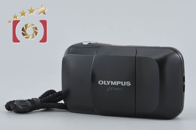 【中古】OLYMPUS オリンパス μ[mju:] ブラック コンパクトフィルムカメラ