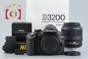 【中古】Nikon ニコン D3200 18-55 VR レンズキット ブラック シャッター回数僅少