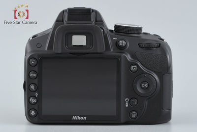 【中古】Nikon ニコン D3200 18-55 VR レンズキット ブラック シャッター回数僅少