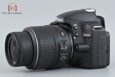 【中古】Nikon ニコン D3200 18-55 VR レンズキット ブラック シャッター回数僅少