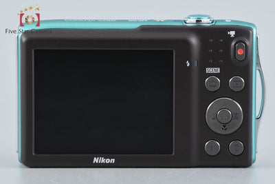 【中古】Nikon ニコン COOLPIX S3300 ミントグリーン コンパクトデジタルカメラ 元箱付き