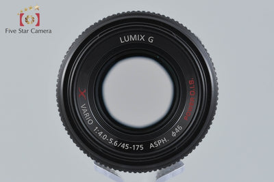 【中古】Panasonic パナソニック LUMIX G X VARIO 45-175mm f/4-5.6 ASPH. POWER O.I.S. H-PS45175 ブラック