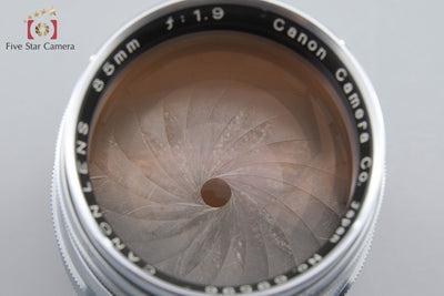 【中古】Canon キヤノン 85mm f/1.9 L39 ライカスクリューマウント 85mm ビューファインダー付属