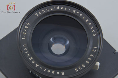【中古】Schneider シュナイダー SUPER-ANGULON 90mm f/8 HORSEMAN レンズボード