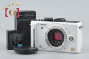 【中古】Panasonic パナソニック LUMIX DMC-GF1 シェルホワイト ミラーレス一眼カメラ シャッター回数僅少