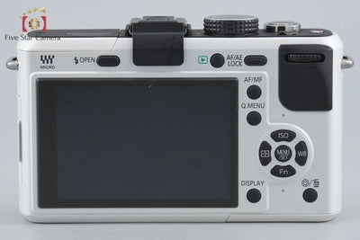 【中古】Panasonic パナソニック LUMIX DMC-GF1 シェルホワイト ミラーレス一眼カメラ シャッター回数僅少