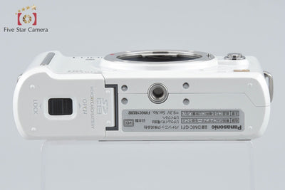 【中古】Panasonic パナソニック LUMIX DMC-GF1 シェルホワイト ミラーレス一眼カメラ シャッター回数僅少