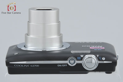 【中古】Nikon ニコン COOLPIX S2700 ブラック コンパクトデジタルカメラ 海外版 元箱付き