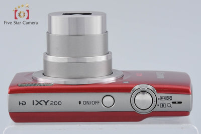 【中古】Canon キヤノン IXY 200 レッド コンパクトデジタルカメラ