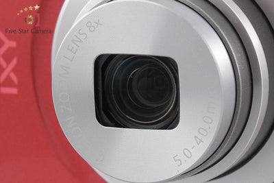 【中古】Canon キヤノン IXY 200 レッド コンパクトデジタルカメラ