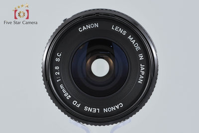 【中古】Canon キヤノン FD 28mm f/2.8 S.C.