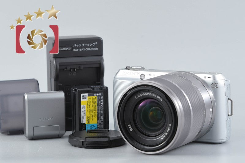 【中古】SONY ソニー α NEX-C3 ズームレンズキット シルバー