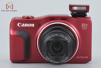【中古】Canon キヤノン PowerShot SX700 HS レッド コンパクトデジタルカメラ