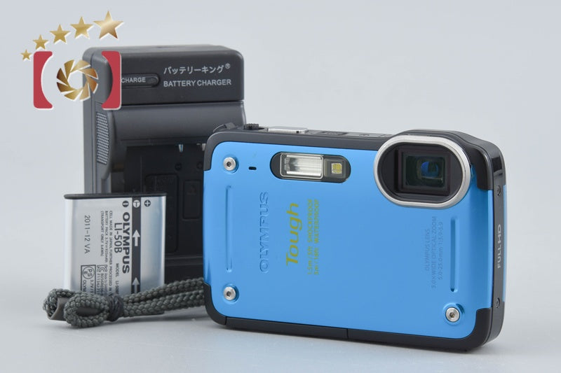 【中古】OLYMPUS オリンパス TOUGH TG-620 ブルー コンパクトデジタルカメラ シャッター回数僅少