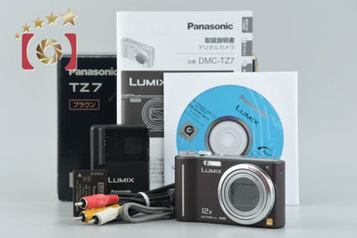 【中古】Panasonic パナソニック LUMIX DMC-TZ7 ブラウン コンパクトデジタルカメラ 元箱付き