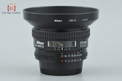 【中古】Nikon ニコン AF NIKKOR 20mm f/2.8 D
