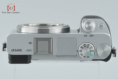 【中古】SONY ソニー α6400 ILCE-6400 シルバー ミラーレス一眼カメラ シャッター回数僅少