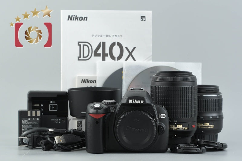 【中古】Nikon ニコン D40x ダブルズームキット シャッター回数僅少