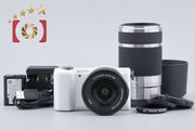 【中古】SONY ソニー α5000 ILCE-5000 ダブルズームレンズキット ホワイト シャッター回数僅少