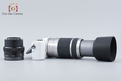 【中古】SONY ソニー α5000 ILCE-5000 ダブルズームレンズキット ホワイト シャッター回数僅少