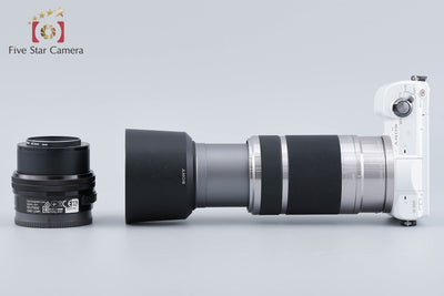 【中古】SONY ソニー α5000 ILCE-5000 ダブルズームレンズキット ホワイト シャッター回数僅少