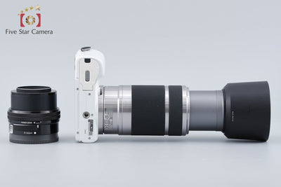 【中古】SONY ソニー α5000 ILCE-5000 ダブルズームレンズキット ホワイト シャッター回数僅少