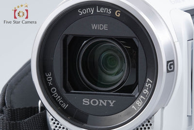 【中古】SONY ソニー ハンディカム HDR-CX680 ホワイト デジタルビデオカメラ 多言語対応