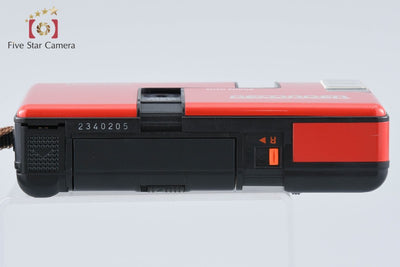【中古】KONICA コニカ RECORDER レッド コンパクトフィルムカメラ