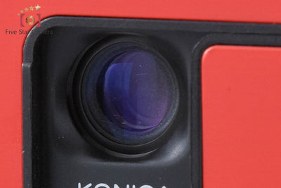 【中古】KONICA コニカ RECORDER レッド コンパクトフィルムカメラ