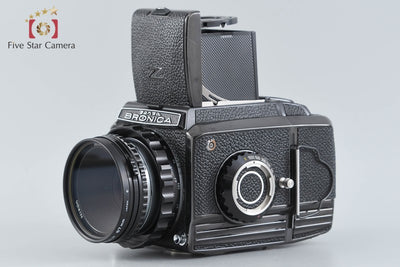 【中古】ZENZA BRONICA ゼンザブロニカ S2 後期 ブラック + Nikon NIKKOR-P.C 75mm f/2.8