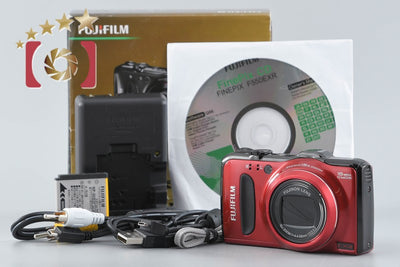 【中古】FUJIFILM 富士フイルム FINEPIX F550EXR レッド コンパクトデジタルカメラ 元箱付き