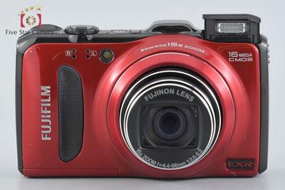 【中古】FUJIFILM 富士フイルム FINEPIX F550EXR レッド コンパクトデジタルカメラ 元箱付き