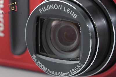 【中古】FUJIFILM 富士フイルム FINEPIX F550EXR レッド コンパクトデジタルカメラ 元箱付き