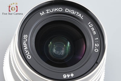 【中古】OLYMPUS オリンパス M.ZUIKO DIGITAL ED 12mm f/2.0 シルバー