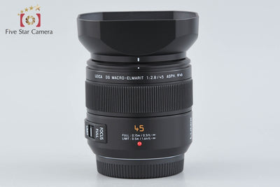 【開封未使用品】Panasonic パナソニック LUMIX LEICA DG MACRO-ELMARIT 45mm f/2.8 ASPH. MEGA O.I.S. H-ES045