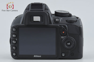 【中古】Nikon ニコン D3100 18-55 VR レンズキット ブラック シャッター回数僅少