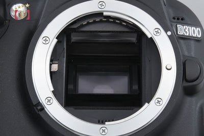 【中古】Nikon ニコン D3100 18-55 VR レンズキット ブラック シャッター回数僅少