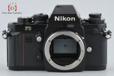 【中古】Nikon ニコン F3 アイレベル 初期レザー フィルム一眼レフカメラ MF-14 データバック付属