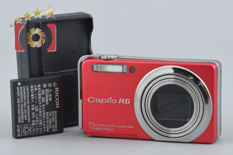 【中古】RICOH リコー Caplio R6 レッド コンパクトデジタルカメラ