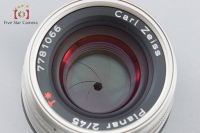 【中古】CONTAX コンタックス Carl Zeiss Planar 45mm f/2 T*