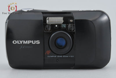 【中古】OLYMPUS オリンパス μ[mju:] ブラック コンパクトフィルムカメラ