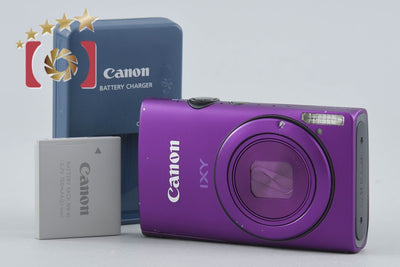 【中古】Canon キヤノン IXY 600F パープル コンパクトデジタルカメラ