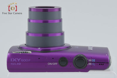 【中古】Canon キヤノン IXY 600F パープル コンパクトデジタルカメラ
