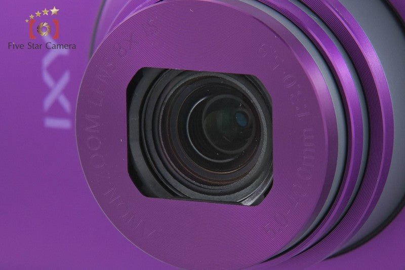 中古】Canon キヤノン IXY 600F パープル コンパクトデジタルカメラ