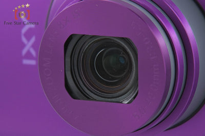 【中古】Canon キヤノン IXY 600F パープル コンパクトデジタルカメラ