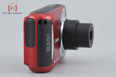【中古】Canon キヤノン PowerShot A495 レッド コンパクトデジタルカメラ